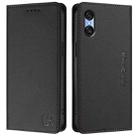 For Sony Xperia 10 VI 2024 RC01 Dual-Folded Magnetic Suction RFID Leather Phone Case(Black) - 2