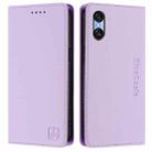 For Sony Xperia 10 VI 2024 RC01 Dual-Folded Magnetic Suction RFID Leather Phone Case(Light Purple) - 2