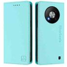 For ZTE Blade A73 5G RC01 Dual-Folded Magnetic Suction RFID Leather Phone Case(Mint Green) - 2