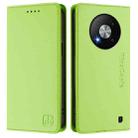 For ZTE Blade A73 5G RC01 Dual-Folded Magnetic Suction RFID Leather Phone Case(Grass Green) - 2