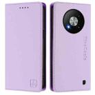 For ZTE Blade A73 5G RC01 Dual-Folded Magnetic Suction RFID Leather Phone Case(Light Purple) - 2