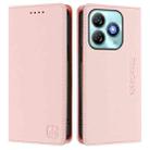 For ZTE Blade A75 4G RC01 Dual-Folded Magnetic Suction RFID Leather Phone Case(Pink) - 2