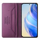 For ZTE Blade V70 Design RC01 Dual-Folded Magnetic Suction RFID Leather Phone Case(Violet) - 3