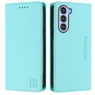 For ZTE Nubia S 5G A403ZT RC01 Dual-Folded Magnetic Suction RFID Leather Phone Case(Mint Green) - 2
