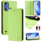 For ZTE Blade A53 Pro RC01 Dual-Folded Magnetic Suction RFID Leather Phone Case(Grass Green) - 1