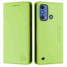 For ZTE Blade A53 Pro RC01 Dual-Folded Magnetic Suction RFID Leather Phone Case(Grass Green) - 2