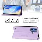 For ZTE Blade A53 Pro RC01 Dual-Folded Magnetic Suction RFID Leather Phone Case(Light Purple) - 3