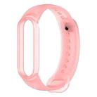 For Xiaomi Mi Band 5 TPU Translucent Silicone Watch Band(Pink) - 1