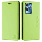 For Oukitel C32 RC01 Dual-Folded Magnetic Suction RFID Leather Phone Case(Grass Green) - 2