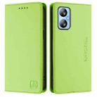 For Blackview A52 / A52 Pro RC01 Dual-Folded Magnetic Suction RFID Leather Phone Case(Grass Green) - 2