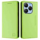 For Blackview Shark 9 RC01 Dual-Folded Magnetic Suction RFID Leather Phone Case(Grass Green) - 2