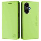 For BLU G64 RC01 Dual-Folded Magnetic Suction RFID Leather Phone Case(Grass Green) - 2