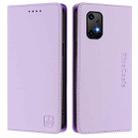 For UMIDIGI Bison X20 RC01 Dual-Folded Magnetic Suction RFID Leather Phone Case(Light Purple) - 2