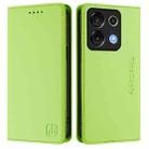 For UMIDIGI G9 5G RC01 Dual-Folded Magnetic Suction RFID Leather Phone Case(Grass Green) - 2