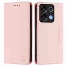 For UMIDIGI G9 5G RC01 Dual-Folded Magnetic Suction RFID Leather Phone Case(Pink) - 2