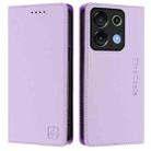 For UMIDIGI G9 5G RC01 Dual-Folded Magnetic Suction RFID Leather Phone Case(Light Purple) - 2