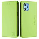 For UMIDIGI Power 7 Max RC01 Dual-Folded Magnetic Suction RFID Leather Phone Case(Grass Green) - 2