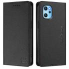 For UMIDIGI Power 7 Max RC01 Dual-Folded Magnetic Suction RFID Leather Phone Case(Black) - 2