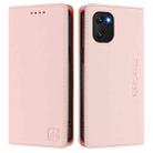 For UMIDIGI Power 7 / 7S RC01 Dual-Folded Magnetic Suction RFID Leather Phone Case(Pink) - 2