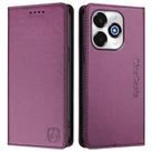 For UMIDIGI G100x 4G / 5G RC01 Dual-Folded Magnetic Suction RFID Leather Phone Case(Violet) - 2