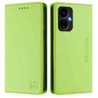 For Boost Mobile Celero 5G 2024 / 3 5G RC01 Dual-Folded Magnetic Suction RFID Leather Phone Case(Grass Green) - 2