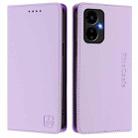 For Boost Mobile Celero 5G 2024 / 3 5G RC01 Dual-Folded Magnetic Suction RFID Leather Phone Case(Light Purple) - 2