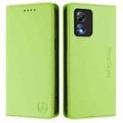 For Boost Mobile Celero 5G SC / SN339D RC01 Dual-Folded Magnetic Suction RFID Leather Phone Case(Grass Green) - 2