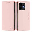 For Boost Mobile Celero 5G+ 2024 / 3+ RC01 Dual-Folded Magnetic Suction RFID Leather Phone Case(Pink) - 2