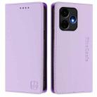 For Boost Mobile Celero 5G+ 2024 / 3+ RC01 Dual-Folded Magnetic Suction RFID Leather Phone Case(Light Purple) - 2