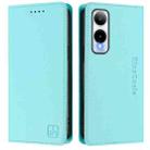 For Cricket Icon 6 RC01 Dual-Folded Magnetic Suction RFID Leather Phone Case(Mint Green) - 2