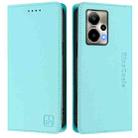 For Cricket Outlast 5G 2024 RC01 Dual-Folded Magnetic Suction RFID Leather Phone Case(Mint Green) - 2
