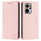 For Cricket Outlast 5G 2024 RC01 Dual-Folded Magnetic Suction RFID Leather Phone Case(Pink) - 2