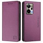 For Cricket Outlast 5G 2024 RC01 Dual-Folded Magnetic Suction RFID Leather Phone Case(Violet) - 2