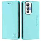 For Cubot Max 5 RC01 Dual-Folded Magnetic Suction RFID Leather Phone Case(Mint Green) - 2