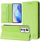 For Cubot Max 5 RC01 Dual-Folded Magnetic Suction RFID Leather Phone Case(Grass Green) - 1