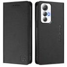 For Cubot Max 5 RC01 Dual-Folded Magnetic Suction RFID Leather Phone Case(Black) - 2