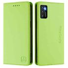 For Cubot P50 RC01 Dual-Folded Magnetic Suction RFID Leather Phone Case(Grass Green) - 2