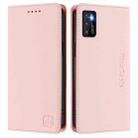 For Cubot P50 RC01 Dual-Folded Magnetic Suction RFID Leather Phone Case(Pink) - 2