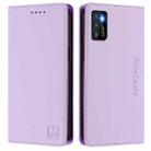 For Cubot P50 RC01 Dual-Folded Magnetic Suction RFID Leather Phone Case(Light Purple) - 2