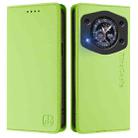 For Cubot A30 RC01 Dual-Folded Magnetic Suction RFID Leather Phone Case(Grass Green) - 2
