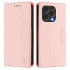 For DOOGEE N55 Plus RC01 Dual-Folded Magnetic Suction RFID Leather Phone Case(Pink) - 2