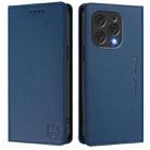 For DOOGEE N55 Plus RC01 Dual-Folded Magnetic Suction RFID Leather Phone Case(Dark Blue) - 2