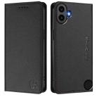 For Nothing CMF Phone 1 RC01 Dual-Folded Magnetic Suction RFID Leather Phone Case(Black) - 2