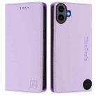 For Nothing CMF Phone 1 RC01 Dual-Folded Magnetic Suction RFID Leather Phone Case(Light Purple) - 2