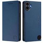 For Nothing CMF Phone 1 RC01 Dual-Folded Magnetic Suction RFID Leather Phone Case(Dark Blue) - 2