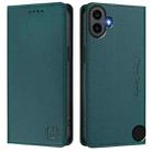 For Nothing CMF Phone 1 RC01 Dual-Folded Magnetic Suction RFID Leather Phone Case(Dark Green) - 2