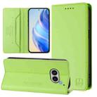 For Nothing Phone 2a RC01 Dual-Folded Magnetic Suction RFID Leather Phone Case(Grass Green) - 1