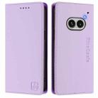 For Nothing Phone 2a RC01 Dual-Folded Magnetic Suction RFID Leather Phone Case(Light Purple) - 2