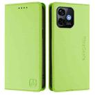 For Ulefone Note 16 Pro RC01 Dual-Folded Magnetic Suction RFID Leather Phone Case(Grass Green) - 2