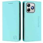 For Ulefone Note 18 Ultra 5G RC01 Dual-Folded Magnetic Suction RFID Leather Phone Case(Mint Green) - 2